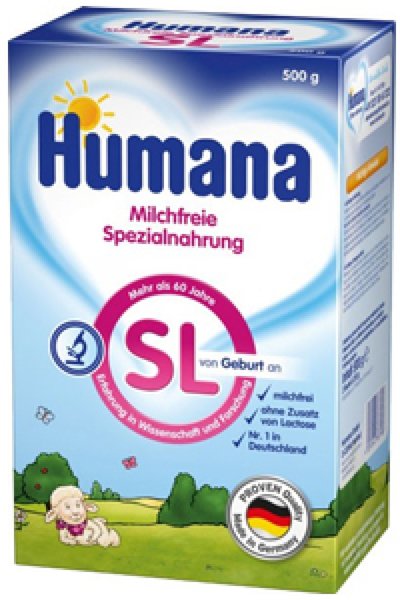 Lapte praf Humana SL, fara lactoza,